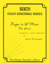 Fugue in G Minor-2 Pianos 8 Hands piano sheet music cover